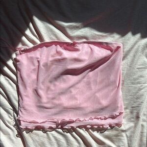 Pink Sheer Tube Top